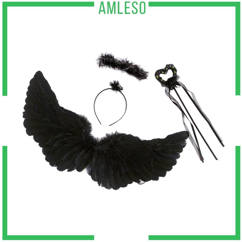 amleso-ชุดคอสเพลย์-ปีกนางฟ้า-ประดับขนนก-สําหรับตกแต่ง