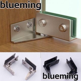 Blueming2 แคลมป์บานพับประตูกระจก โลหะผสมสังกะสี 2 ชิ้น