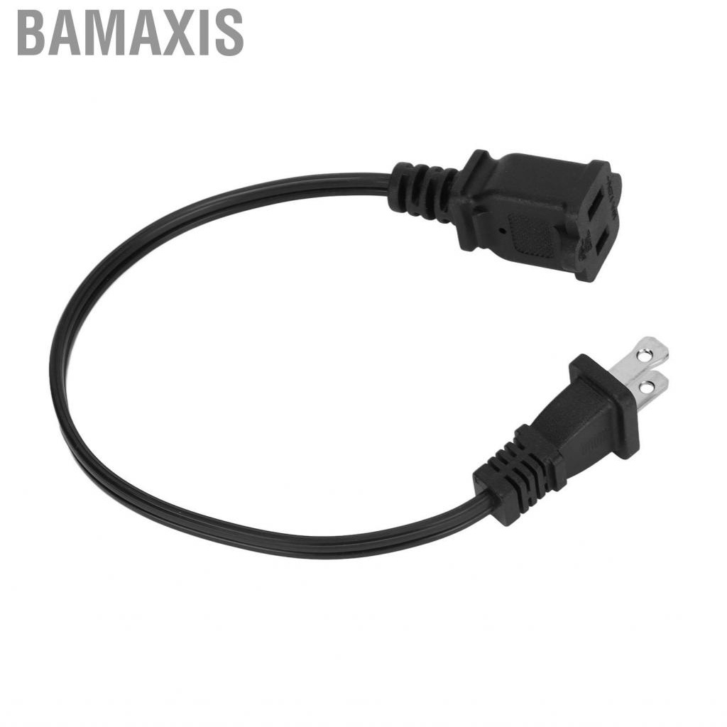 bamaxis-power-extension-cord-nema-1-15p-to-1-15r-2-prong-male-female-12-6in