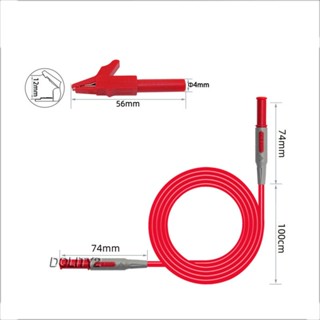 [Dolity2] ชุดทดสอบมัลติมิเตอร์ คลิปตะขอทดสอบ โพรบมัลติมิเตอร์ มืออาชีพ สําหรับมัลติมิเตอร์ดิจิทัล ทดสอบตะกั่ว ทดสอบรถยนต์