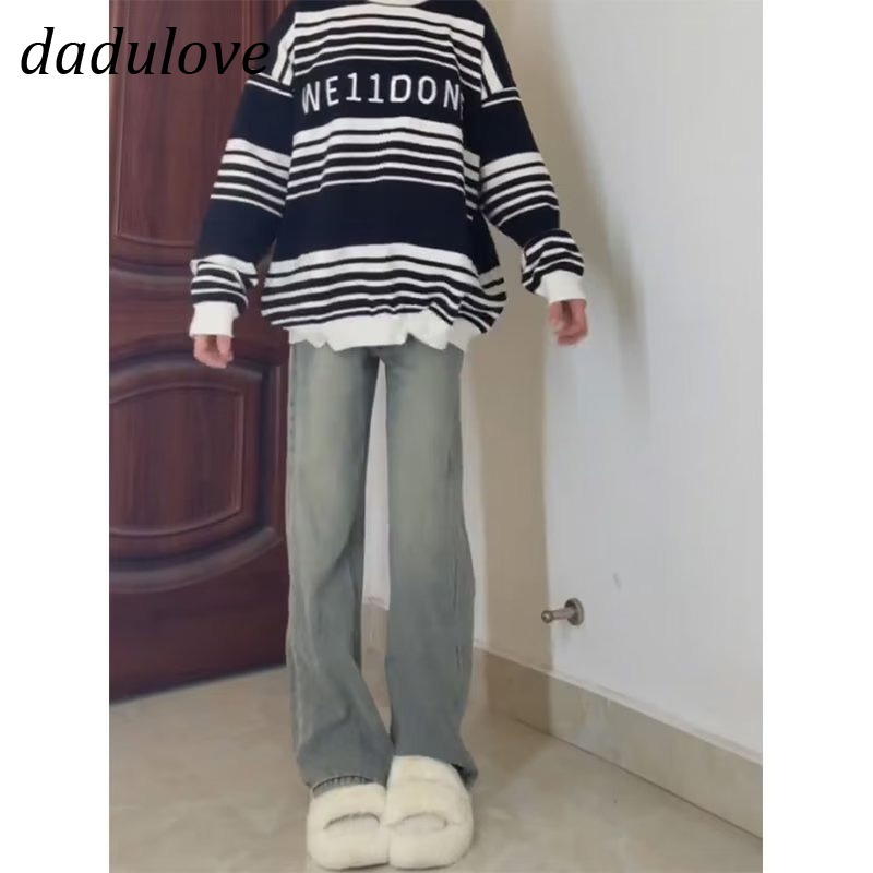 dadulove-new-american-ins-high-street-washed-jeans-niche-high-waist-straight-pants-plus-size-trousers