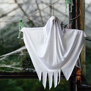 Halloween_ จี้ผี ผ้ายืดหยุ่น น้ําหนักเบา สําหรับแขวนตกแต่งบ้าน ฮาโลวีน