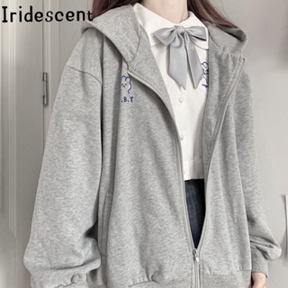 Iridescent เสื้อกันหนาว เสื้อฮู้ด ง่ายๆ cozy INS comfortable WJK2390PC837Z230911