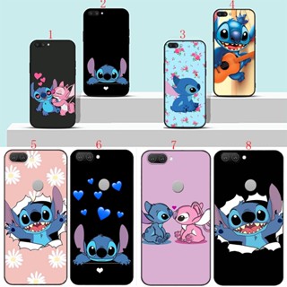 เคสโทรศัพท์มือถือนิ่ม ลายการ์ตูน Stitch สีดํา สําหรับ Realme C21Y C25 C25S C20 XT X2 Narzo 50i H2 1Stitch