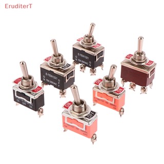 [EruditerT] สวิตช์สลับ เปิด ปิด สเตนเลส กันน้ํา 15A 250V SPST 1 ชิ้น [ใหม่]