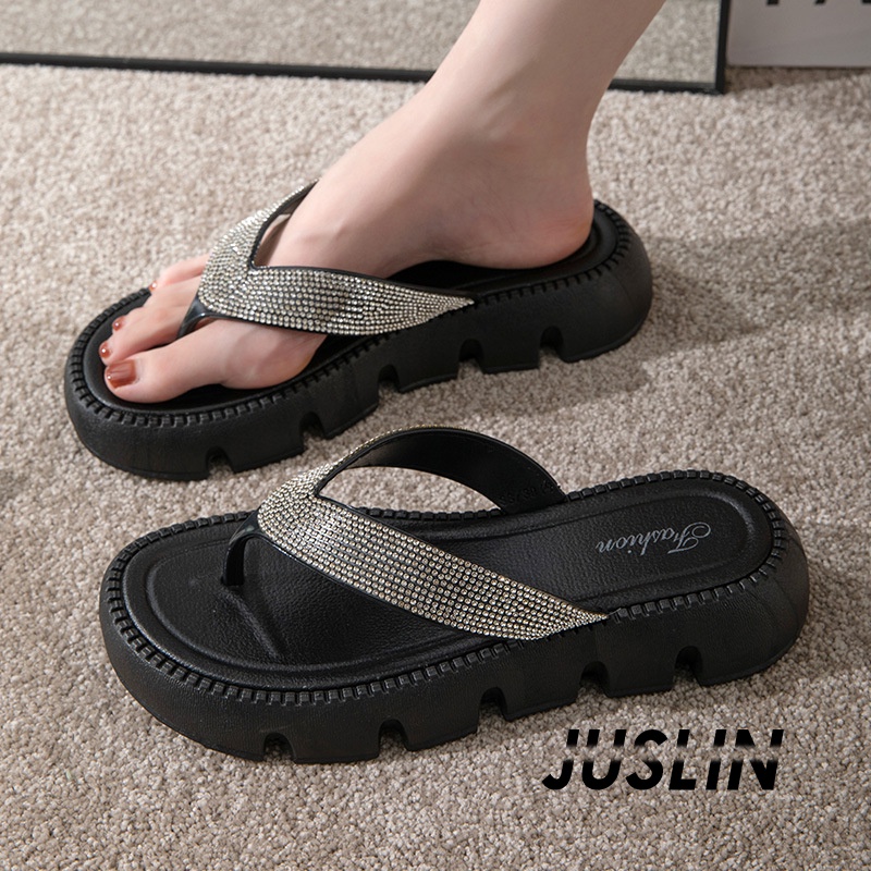 juslin-รองเท้าแตะผู้หญิง-ส้นแบน-ใส่สบาย-สไตล์เกาหลี-รองเท้าแฟชั่น-2023-ใหม่-สวยงาม-beautiful-ทันสมัย-unique-b98g1ep-37z230910