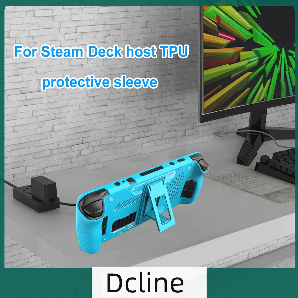dcline-th-เคสคอนโซลเกม-tpu-แบบนิ่ม-พร้อมตัวยึด-สําหรับ-steam-deck