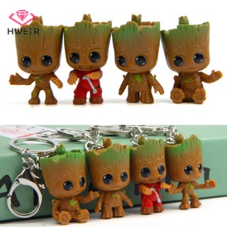 Hwetr Guardians of Galaxy Tree Man Groot พวงกุญแจรถยนต์