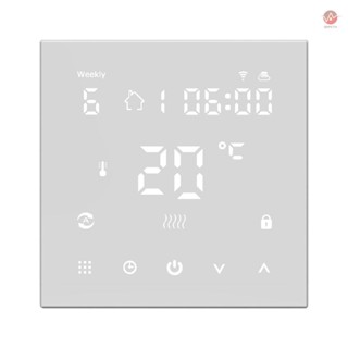 Tuya Wifi Temperature Controller for Electric Floor Heating with Digital Display and Alexa/Google Home Compatibility