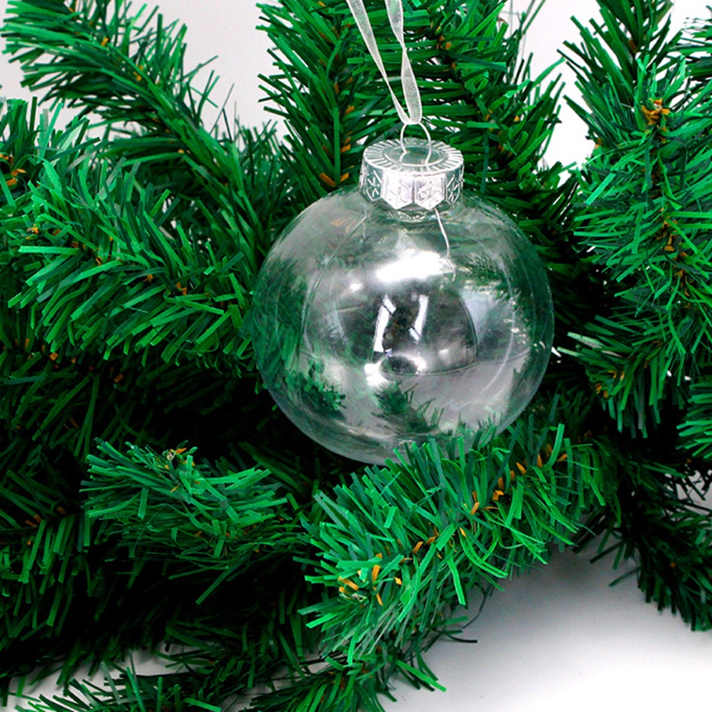 christmas-ลูกบอลพลาสติกใส-กลวง-แวววาว-diy-สําหรับปาร์ตี้คริสต์มาส-10-ชิ้น