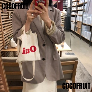 Cocofruit กระเป๋าผ้าแคนวาส พิมพ์ลาย ขนาดเล็ก สําหรับผู้หญิง
