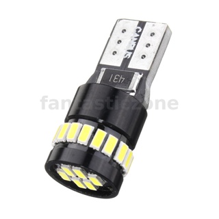 หลอดไฟอลูมิเนียม T10 3014 24SMD Decode White 6000k DC12V 240lm สีดํา