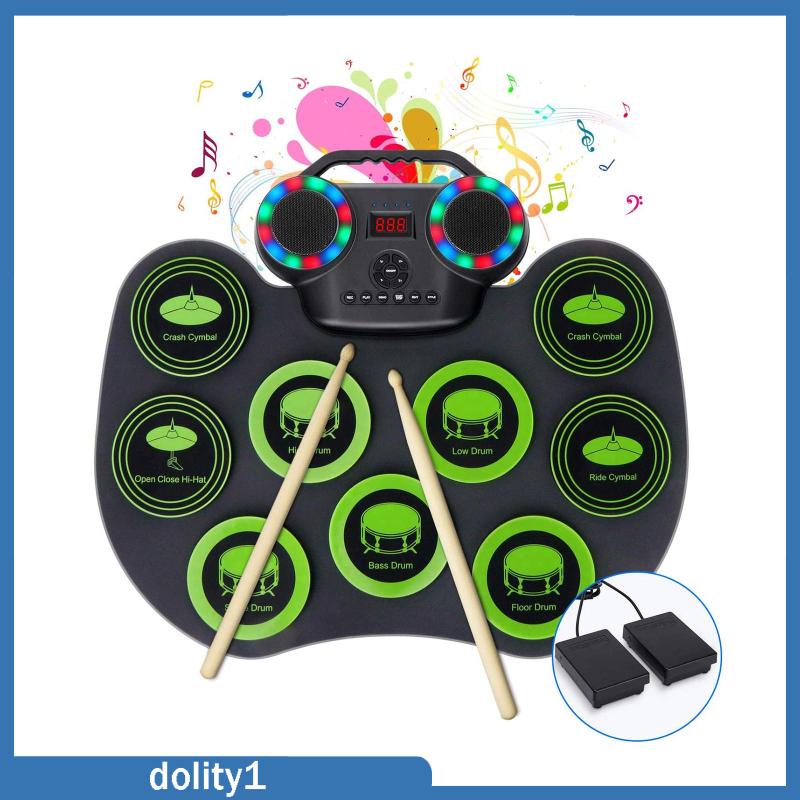 dolity1-ชุดกลองอิเล็กทรอนิกส์-แบบพกพา-สําหรับผู้เริ่มต้น-ของขวัญวันเกิด
