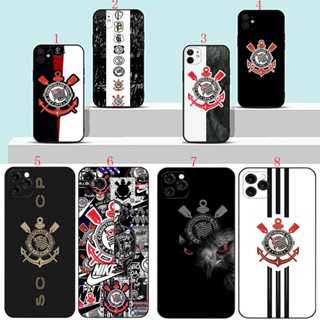 เคสโทรศัพท์มือถือนิ่ม ลาย Corinthians สีดํา สําหรับ iPhone 14 14 Pro Max 14 plus H15