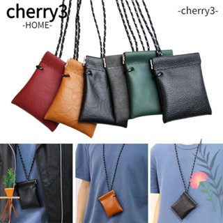 Cherry3 กระเป๋าสตางค์ ขนาดเล็ก มีสายคล้องคอ สําหรับใส่หูฟัง