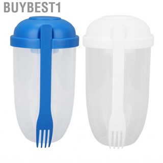 Buybest1 Salad Shaker Container Fruit and Vegetable Cups Easy To Clean Convenient Breakfast for Home Business People
