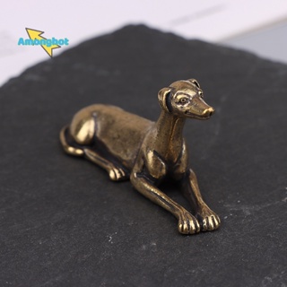 Amonghot&gt; ใหม่ ฟิกเกอร์ทองเหลือง รูปสุนัข ของขวัญ สไตล์วินเทจ สําหรับตกแต่งบ้าน 1 ชิ้น