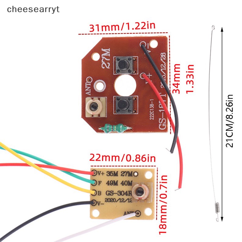 chee-บอร์ดรับส่งสัญญาณ-pcb-4ch-พร้อมเสาอากาศวิทยุ-en-สําหรับรถบังคับ