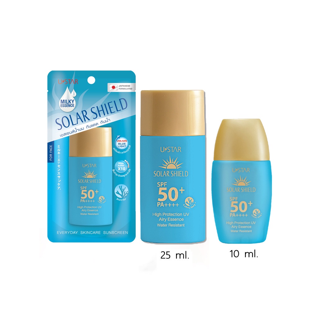 USTAR SOLAR SHIELD HIGH PROTECTION UV AIRY ESSENCE SPF50+ PA++++ : ยู ...