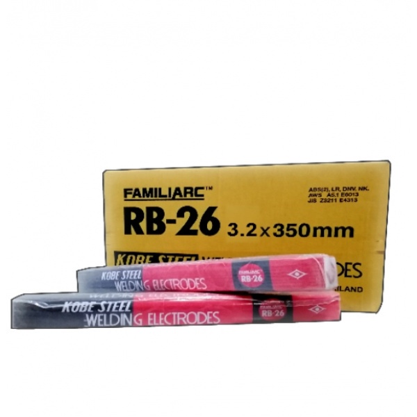 shophome468-KOBE ลวดเชื่อมเหล็กเหนียวขนาด 3.2X350mm. รุ่น RB-26 E6013 ...