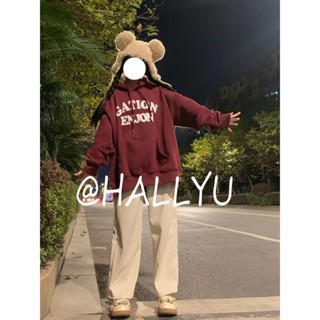 HALLYU เสื้อกันหนาว เสื้อฮู้ด INS cozy Korean unique WWY23909QW37Z230911