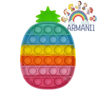 [armani1.th] ของเล่นบีบกด รูปสับปะรด แบบนิ่ม คลายเครียด สําหรับเด็กออทิสติก