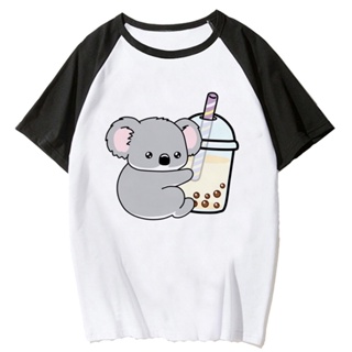 เสื้อยืด พิมพ์ลายการ์ตูน Australia Koala Y2K สไตล์ญี่ปุ่น แนวสตรีท สําหรับผู้หญิง 2000s