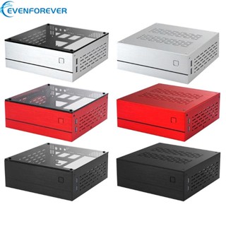 Ev B01 คอมพิวเตอร์ตั้งโต๊ะ PC Enclosure Mini ITX สําหรับเคสแชสซี กระจกอลูมิเนียม สั้น