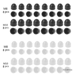 ขายดี ฝาครอบสกรู M8 M10 กันฝุ่น กันสนิม 16 ชิ้น