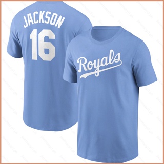 เสื้อยืดแขนสั้น พิมพ์ลาย Los Angeles Dodgers Brett Jackson 23 MLB พลัสไซซ์ สําหรับผู้ชาย และผู้หญิง