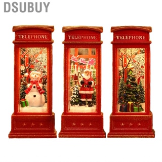 Dsubuy Luminous Christmas Snow Globe Lantern  Powered  Booth Ornament for Home Decoration