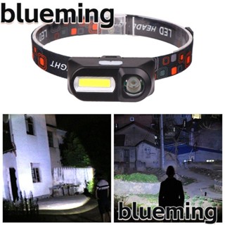 Blueming2 ไฟฉายสวมศีรษะ LED COB ชาร์จ USB สําหรับตั้งแคมป์