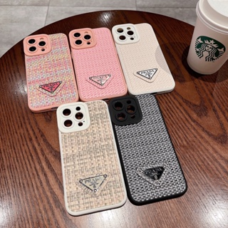 เคสโทรศัพท์มือถือ แบบนิ่ม ลายถัก สําหรับ iphone 14 14plus 13 12 Pro Max 14plus 12pro 13pro 14pro 14 13 12