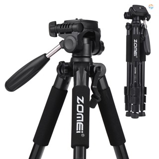 {Fsth} ZOMEI Q111 142cm/56 Inch Lightweight Portable Aluminum Alloy Camera Travel Tripod with Quick Release Plate/ Carry Bag for Canon   DSLR Smartphone