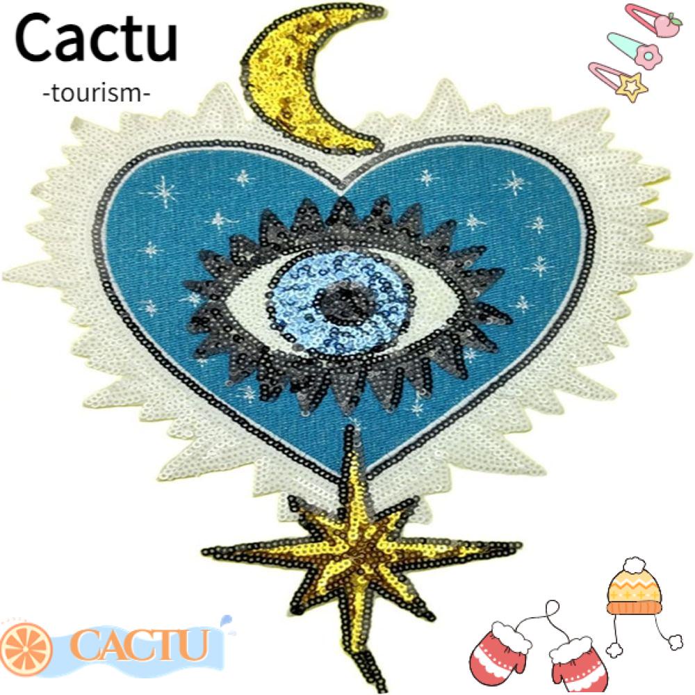 cactu-แผ่นแพทช์-ปักเลื่อม-รูปดวงตาปีศาจ-หัวใจ-ขนาดใหญ่-8-27-11-02-นิ้ว-สีฟ้า-สําหรับกระเป๋า