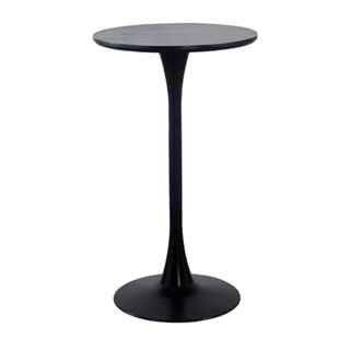 Electrol_Shop-DELICATO โต๊ะบาร์เหล็กทรงกลม รุ่น ARCH-BK ขนาด 60x60x105 ซม. สีดำ สินค้ายอดฮิต ขายดีที่สุด