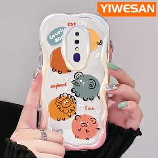 เคสโทรศัพท์มือถือ ซิลิโคนใส กันกระแทก ลายการ์ตูนสวนสัตว์น่ารัก สีสันสดใส สําหรับ OPPO F11 Pro A9X A9 2019