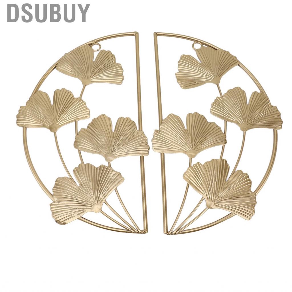 dsubuy-golden-ginkgo-leaf-wall-hanging-decor-iron-art-sculpture