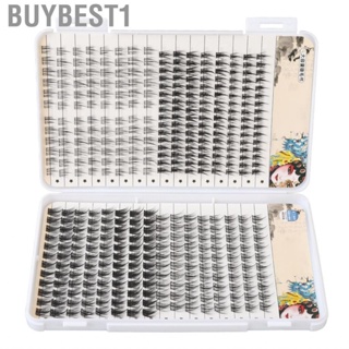 Buybest1 Individual Lash Extensions  Wider Root DIY 400 Cluster Eyelash Clusters Mixed Tray for Cosplay