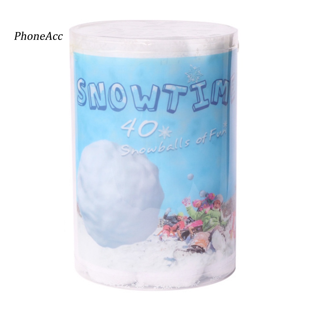 phoneacc-ลูกบอลหิมะ-ผ้าฝ้าย-แบบนิ่ม-สีขาว-สําหรับตกแต่งคริสต์มาส-ในร่ม-และกลางแจ้ง-40-ชิ้น