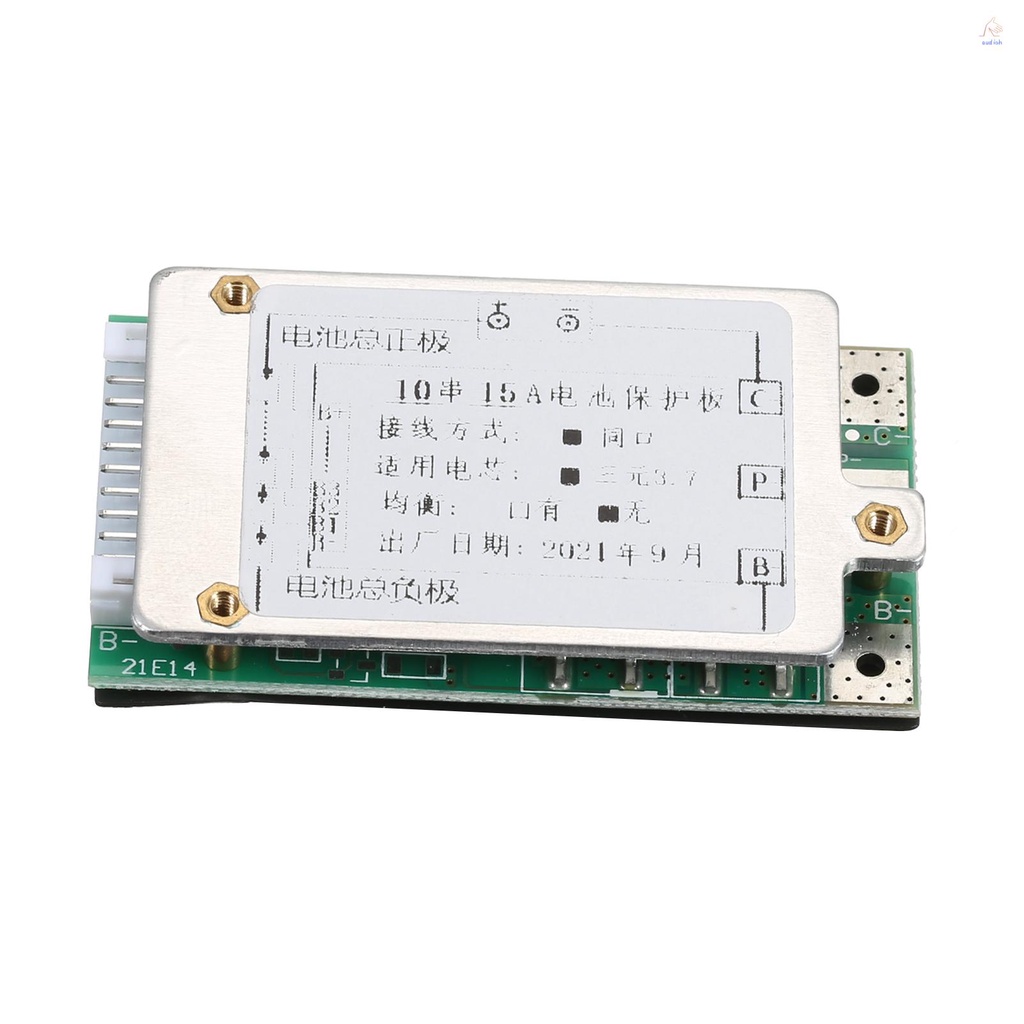 บอร์ดแบตเตอรี่ลิเธียมไอออน-10s-15a-36v-37v-bms-pcb-pcm-พร้อมฟังก์ชั่นสมดุล-สําหรับจักรยานไฟฟ้า