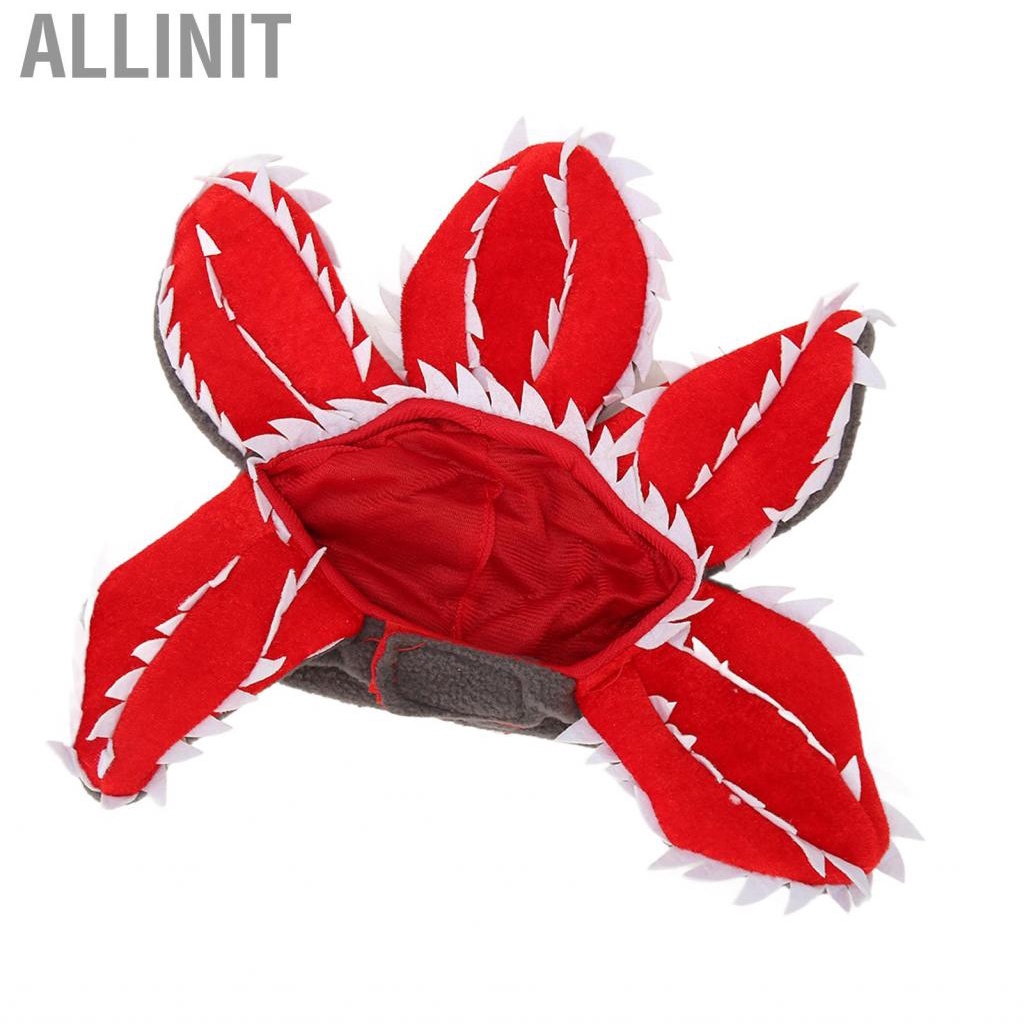 allinit-pets-halloween-man-eater-flower-hat-adjustable-comfortable-breathable-cute-horror-pet-for-par