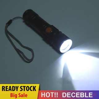 [Deceble.th] ไฟฉาย LED 800LM 1200mAh กันน้ํา 3 โหมด ชาร์จ USB