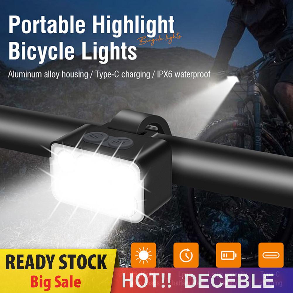 deceble-th-ไฟหน้าจักรยาน-led-900lm-type-c-1000mah-ipx6-กันน้ํา-ชาร์จได้