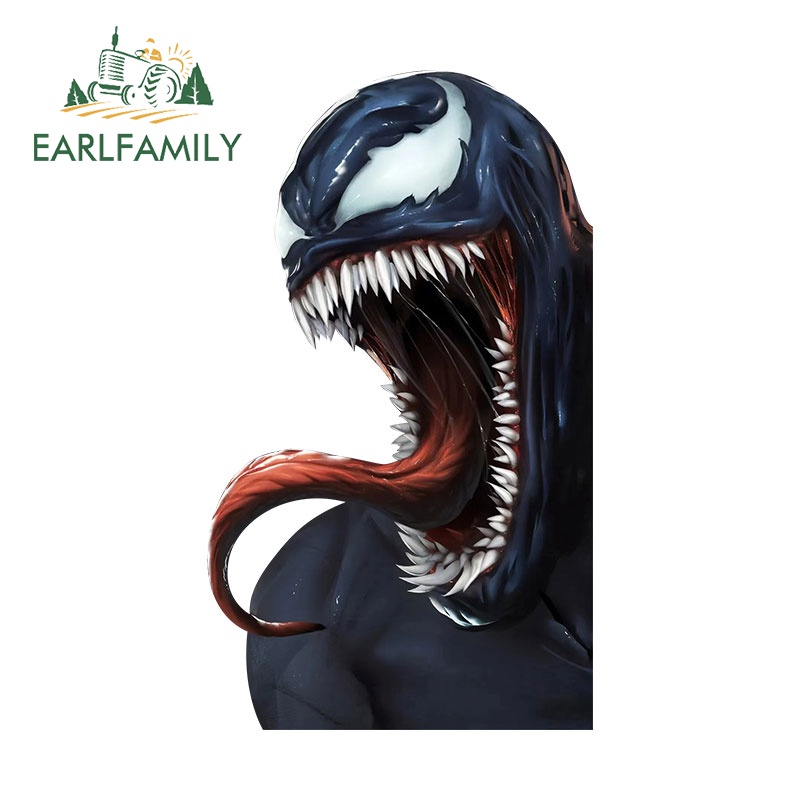 earlfamily-สติกเกอร์-ลายอนิเมะ-venom-evil-marvel-กันน้ํา-13-ซม-x-3-25-ซม-สําหรับติดตกแต่งรถยนต์