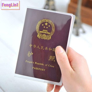 Fengling ปกหนังสือเดินทาง PVC ใส พร้อมช่องใส่บัตรประจําตัว 6 ชิ้น