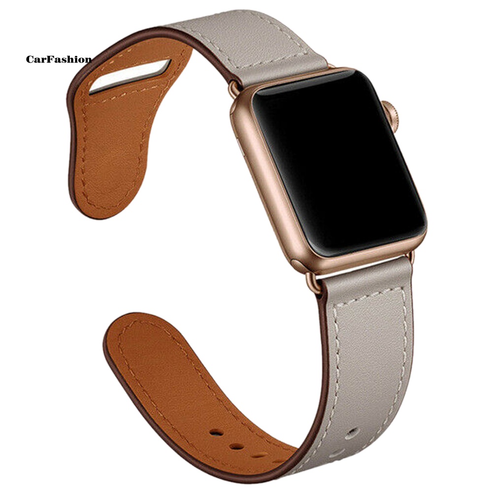 lt-carfashion-gt-สายนาฬิกาข้อมือหนัง-38-42-มม-แบบเปลี่ยน-สําหรับ-iwatch