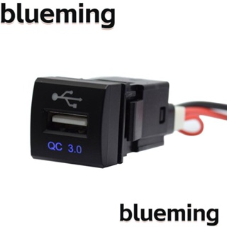 Blueming2 อะแดปเตอร์อินพุต USB 12-24 V ชาร์จเร็ว ABS QC3.0 ทนทาน สําหรับรถยนต์ Camry