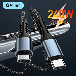 Elough สายเคเบิลชาร์จเร็ว Type C 240W USB C 48V 5A