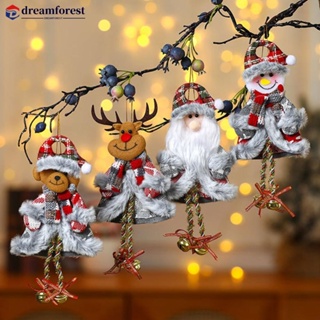Dreamforest จี้ตุ๊กตาซานตาคลอส สโนว์แมน คริสต์มาส 32 แบบ สําหรับแขวนตกแต่งบ้าน J2Y6